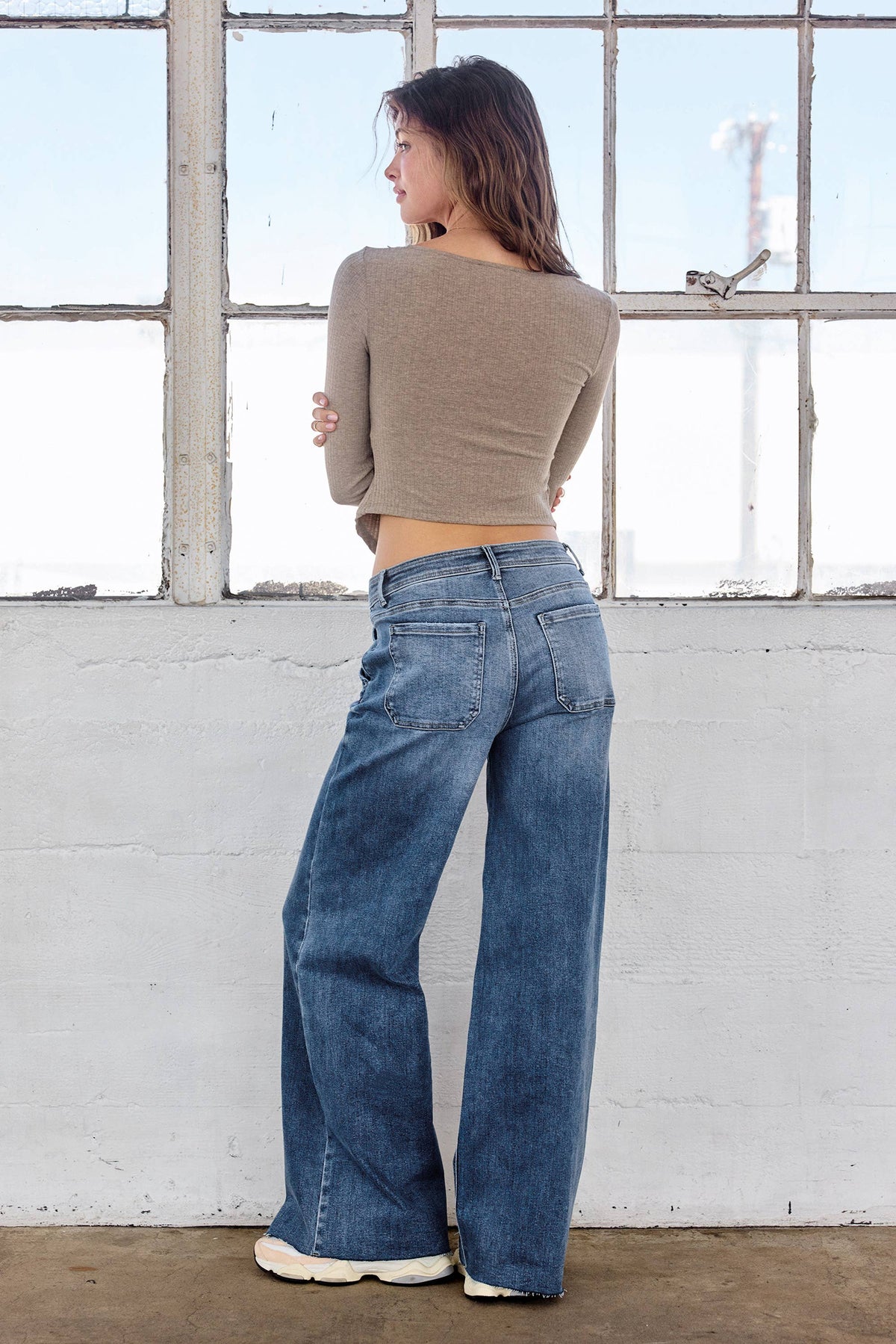 The Unwind Relaxed Wide Leg Jeans